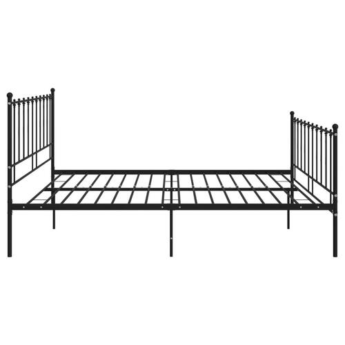 Sengestel 180x200 cm metal sort
