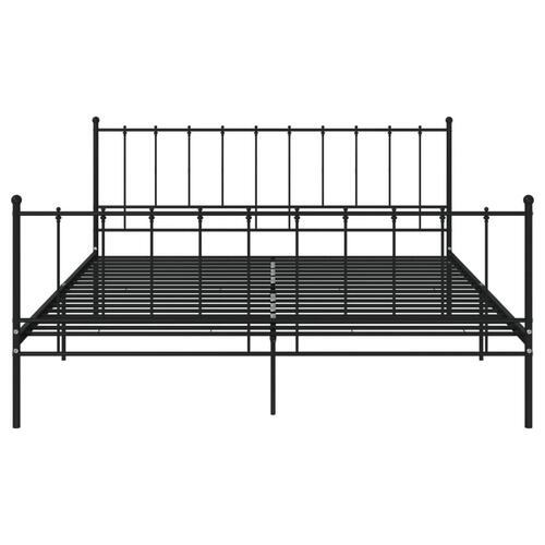 Sengestel 180x200 cm metal sort