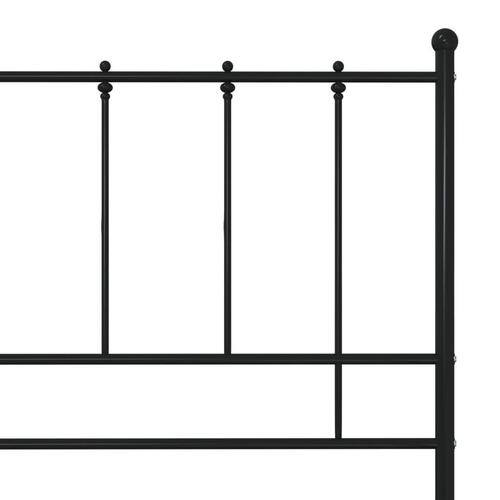 Sengestel 180x200 cm metal sort