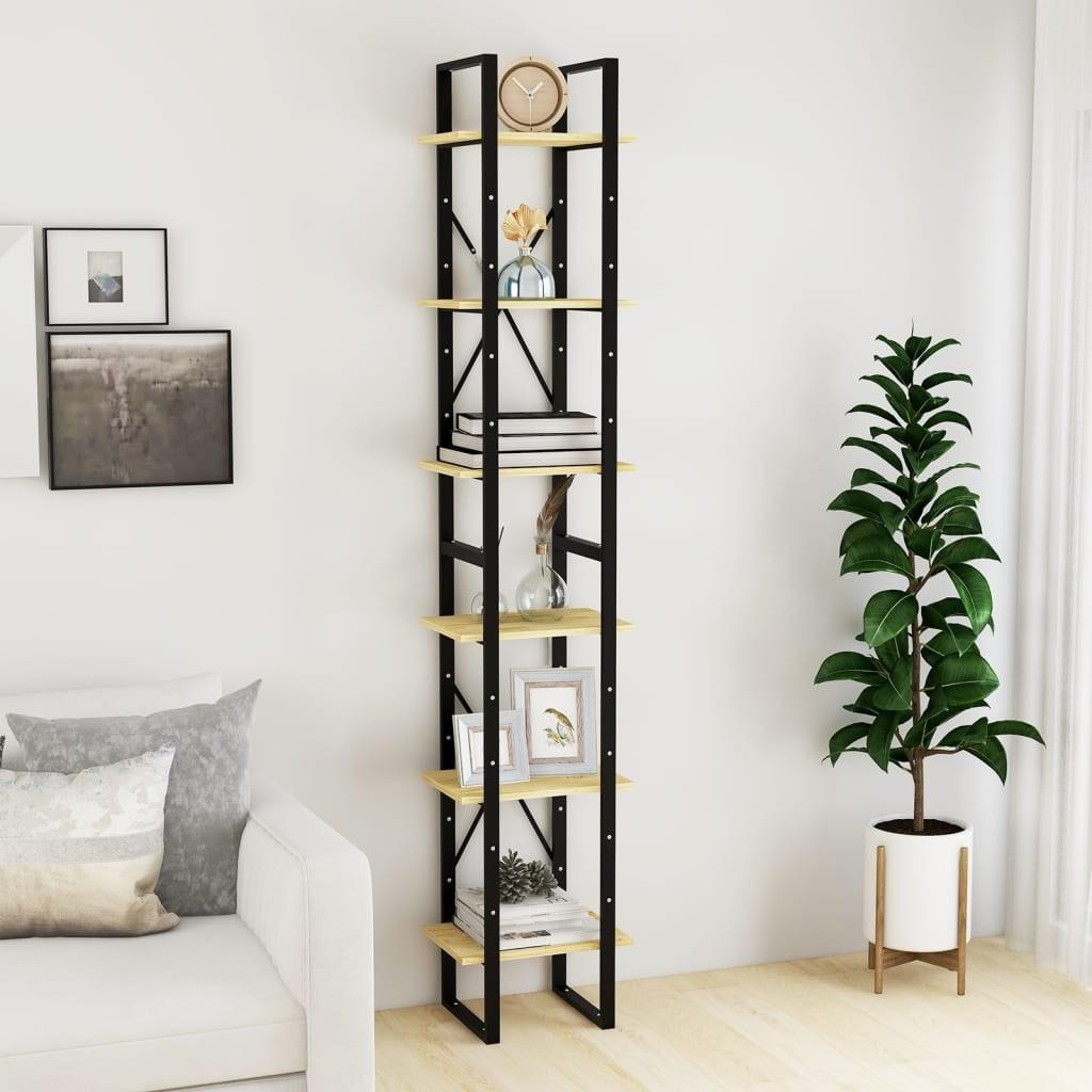 Reol 40x30x210 cm massivt fyrretræ