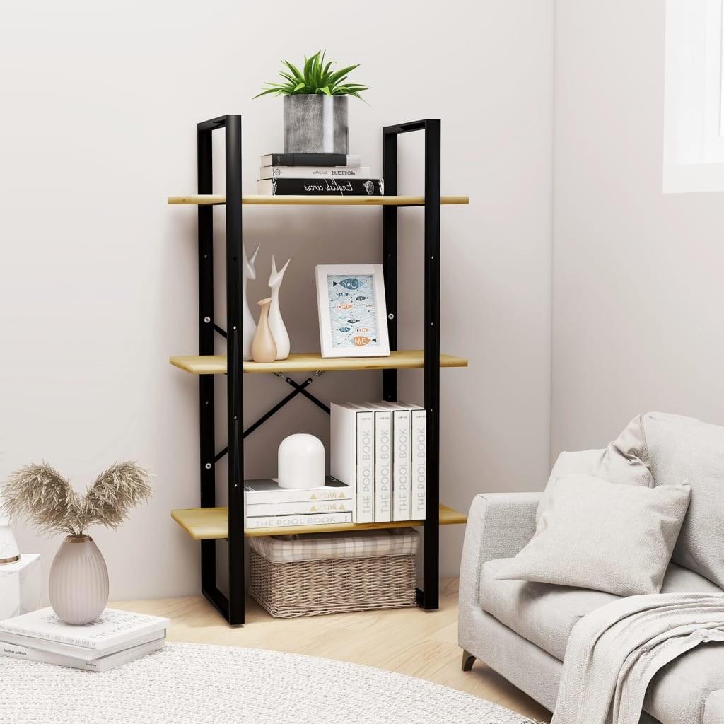 Opbevaringsreol 60x30x105 cm massivt fyrretræ