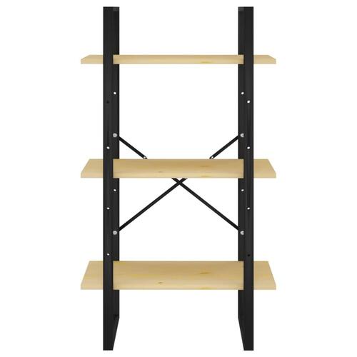 Opbevaringsreol 60x30x105 cm massivt fyrretræ