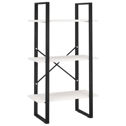 Opbevaringsreol 60x30x105 cm massivt fyrretræ hvid
