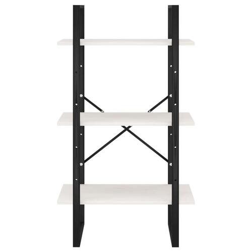 Opbevaringsreol 60x30x105 cm massivt fyrretræ hvid