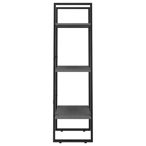 Opbevaringsreol 60x30x105 cm massivt fyrretræ grå