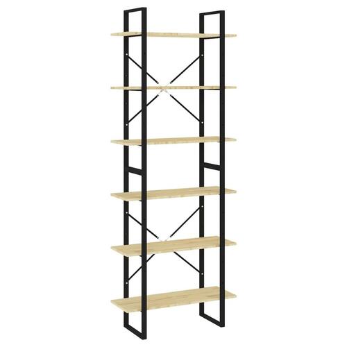 Reol 80x30x210 cm massivt fyrretræ