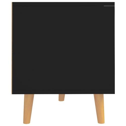 Tv-bord 90x40x48,5 cm konstrueret træ sort
