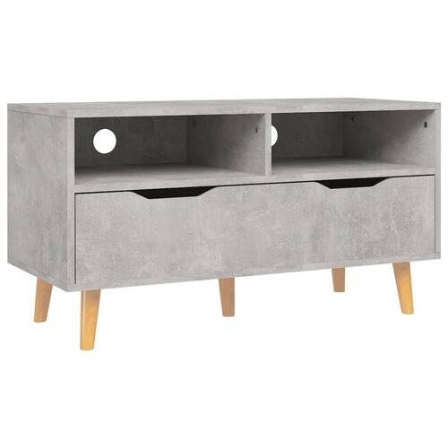 Tv-bord 90x40x48,5 cm konstrueret træ betongrå