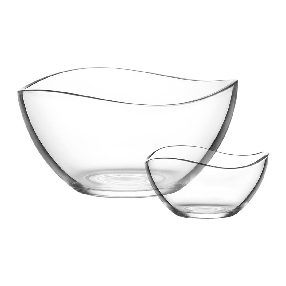 LAV salatskålssæt i krystal - 310 ml + 1,88 l (7 dele)