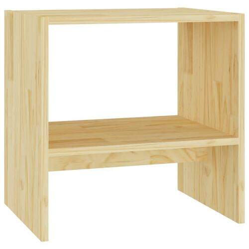 Sengebord 40x30,5x40 cm massivt fyrretræ