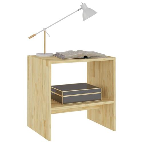 Sengebord 40x30,5x40 cm massivt fyrretræ