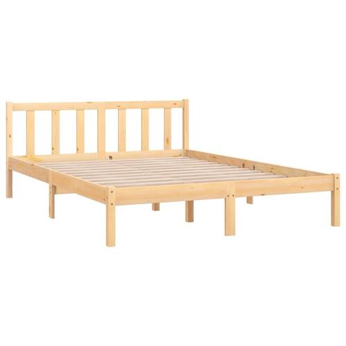 Sengeramme 135x190 cm massivt fyrretræ