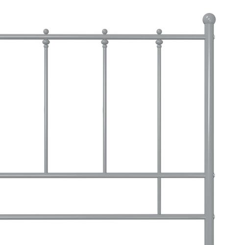 Sengestel 90x200 cm metal grå