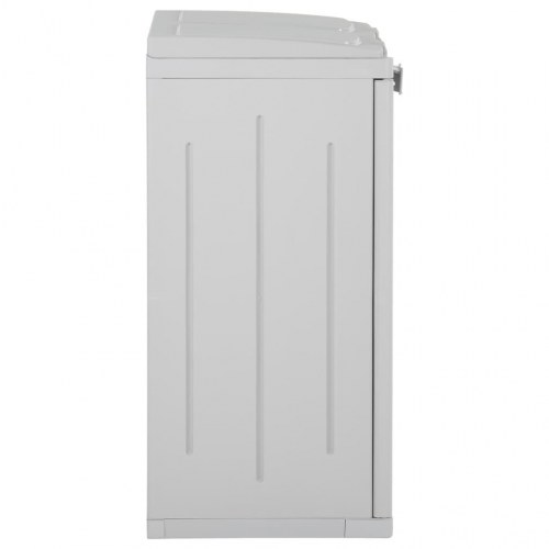 Affaldsspand med 2 låger 65x45x88 cm PP lysegrå