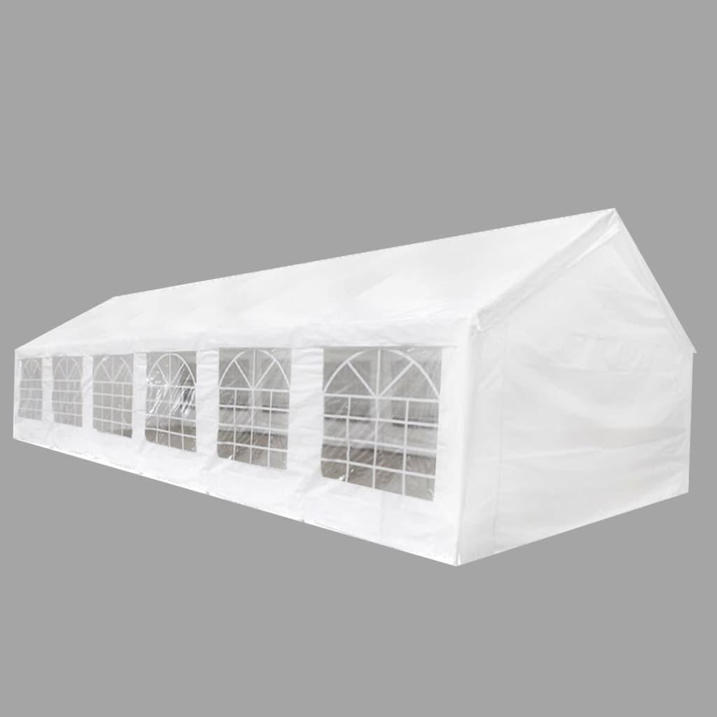 Festtelt 12 x 6 m hvidt billede