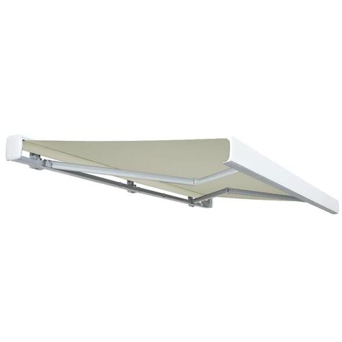 Kassettemarkise m. motor 300x250 cm cremefarvet