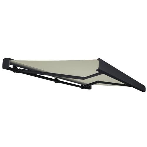 Kassettemarkise m. motor 300x250 cm cremefarvet