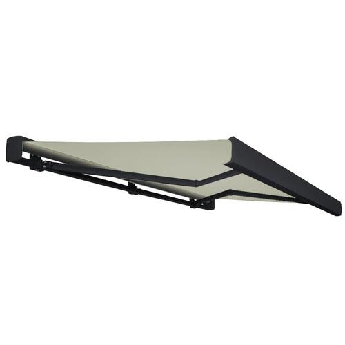 Kassettemarkise m. motor 450x300 cm cremefarvet