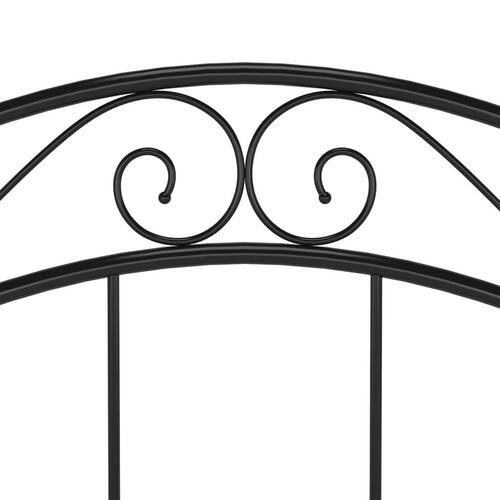 Sengestel sort metal 90 x 200 cm