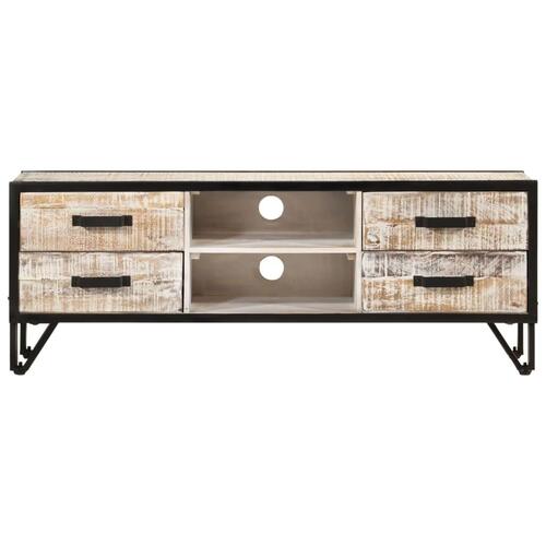 Tv-bord 110x30x41 cm massivt akacietræ