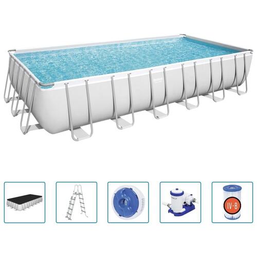 Bestway Power Steel pool 732x366x132 cm rektangulær