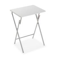 Sammenklappeligt bord Hvid Metal Træ MDF (37,5 x 65,5 x 47,5 cm)