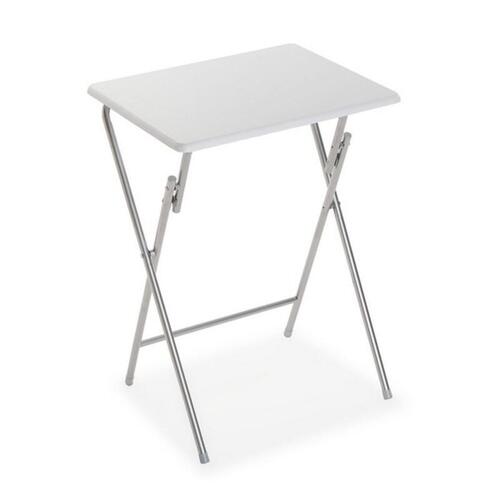 Sammenklappeligt bord Hvid Metal Træ MDF (37,5 x 65,5 x 47,5 cm)