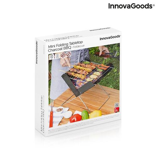 Mini Bærbar Sammenklappelig Charcoal Grill Foldecue InnovaGoods