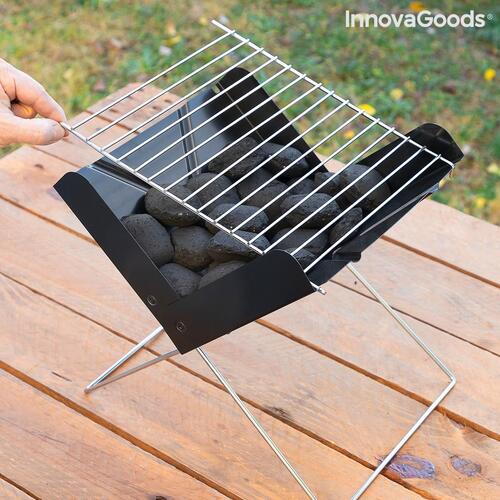 Mini Bærbar Sammenklappelig Charcoal Grill Foldecue InnovaGoods