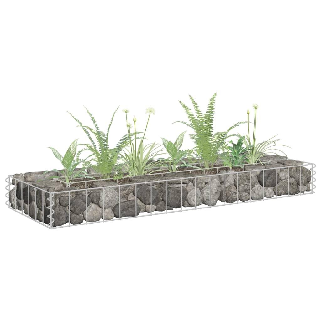 Gabion-højbed 90x30x10 cm galvaniseret stål