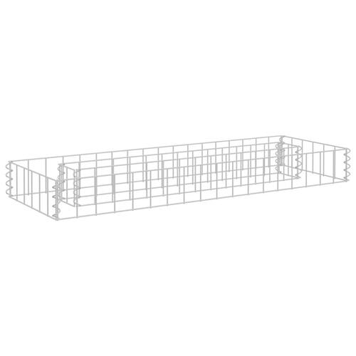 Gabion-højbed 90x30x10 cm galvaniseret stål