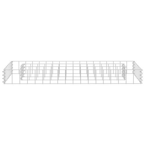 Gabion-højbed 90x30x10 cm galvaniseret stål