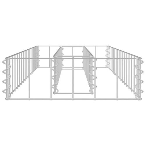 Gabion-højbed 90x30x10 cm galvaniseret stål