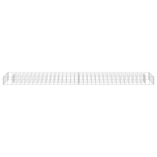 Gabion-højbed 180x30x10 cm galvaniseret stål