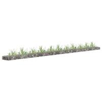 Gabion-højbed 450x30x10 cm galvaniseret stål