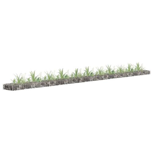 Gabion-højbed 450x30x10 cm galvaniseret stål