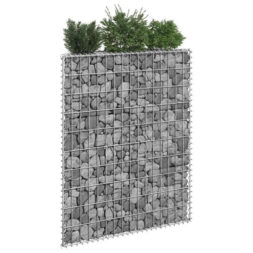 Gabion-højbed 80x20x100 cm trapezformet galvaniseret stål