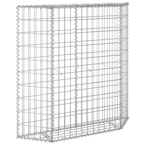Gabion-højbed 100x20x100 cm trapezformet galvaniseret stål