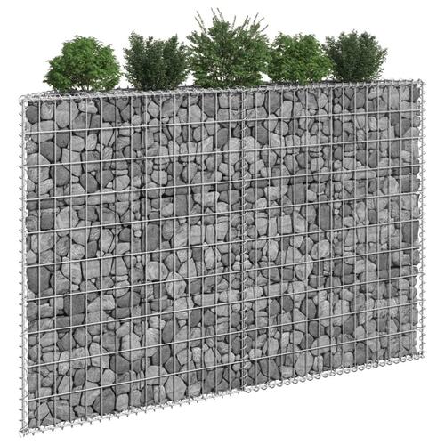 Gabion-højbed 150x20x100 cm trapezformet galvaniseret stål