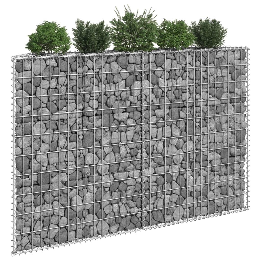 Gabion-højbed 150x20x100 cm trapezformet galvaniseret stål