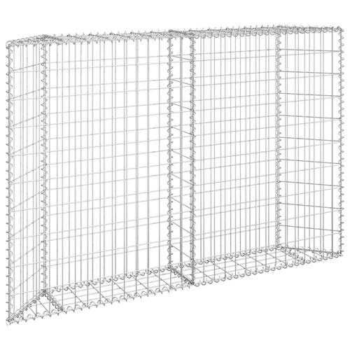 Gabion-højbed 150x20x100 cm trapezformet galvaniseret stål