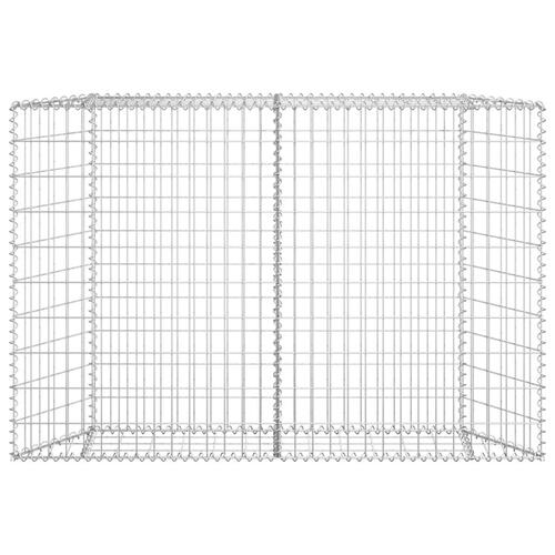 Gabion-højbed 150x20x100 cm trapezformet galvaniseret stål