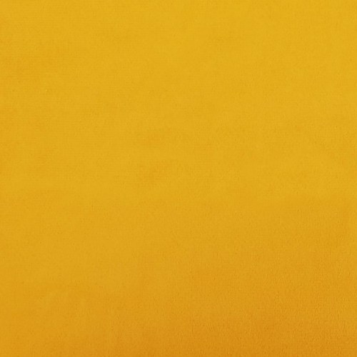 Drejelig kontorstol fløjl sennepsgul