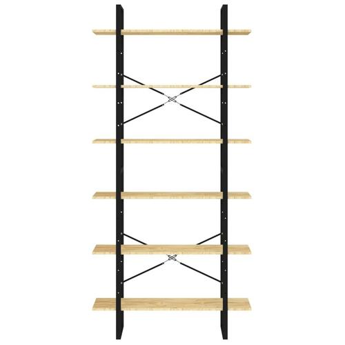 Reol 100x30x210 cm massivt fyrretræ