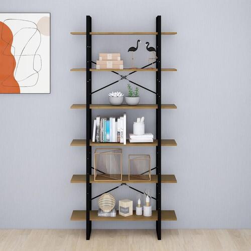 Reol 100x30x210 cm massivt fyrretræ