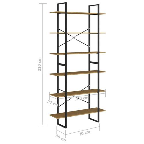 Reol 100x30x210 cm massivt fyrretræ