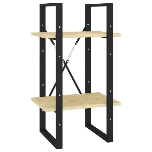 Bogreol 40x30x175 cm 5 hylder massivt fyrretræ