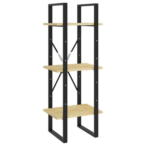 Bogreol 40x30x175 cm 5 hylder massivt fyrretræ