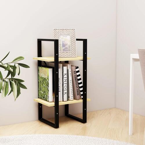 Bogreol 40x30x70 cm 2 hylder massivt fyrretræ