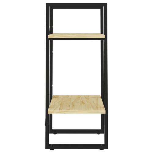 Bogreol 40x30x70 cm 2 hylder massivt fyrretræ